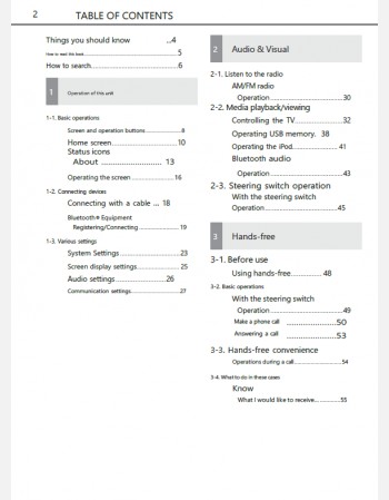 toyota raize 2019 2020& 2021 navigation infotainment system manual